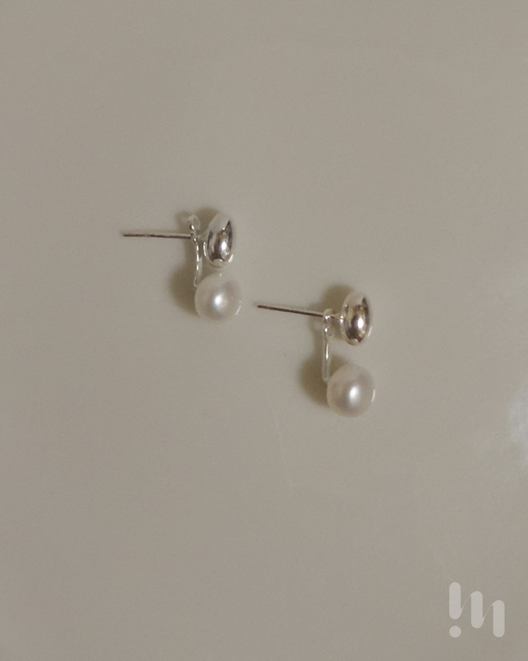 浮光珍珠雙面 耳環