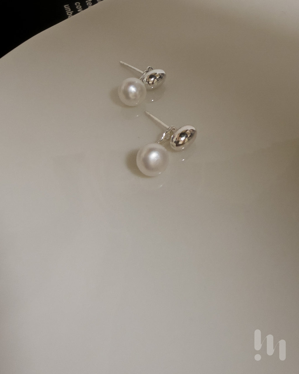 浮光珍珠雙面 耳環