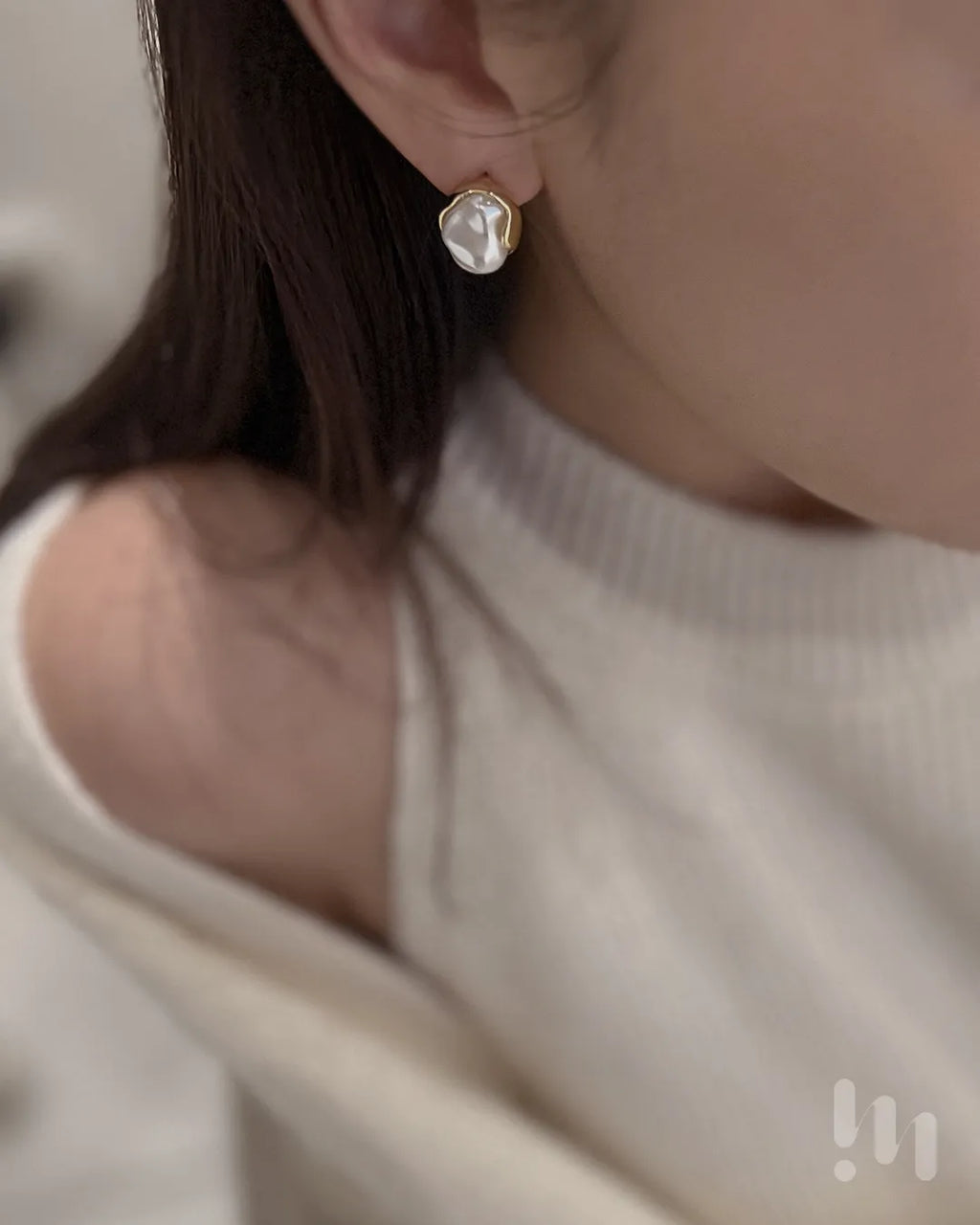 潤光貝韻珍珠 耳環