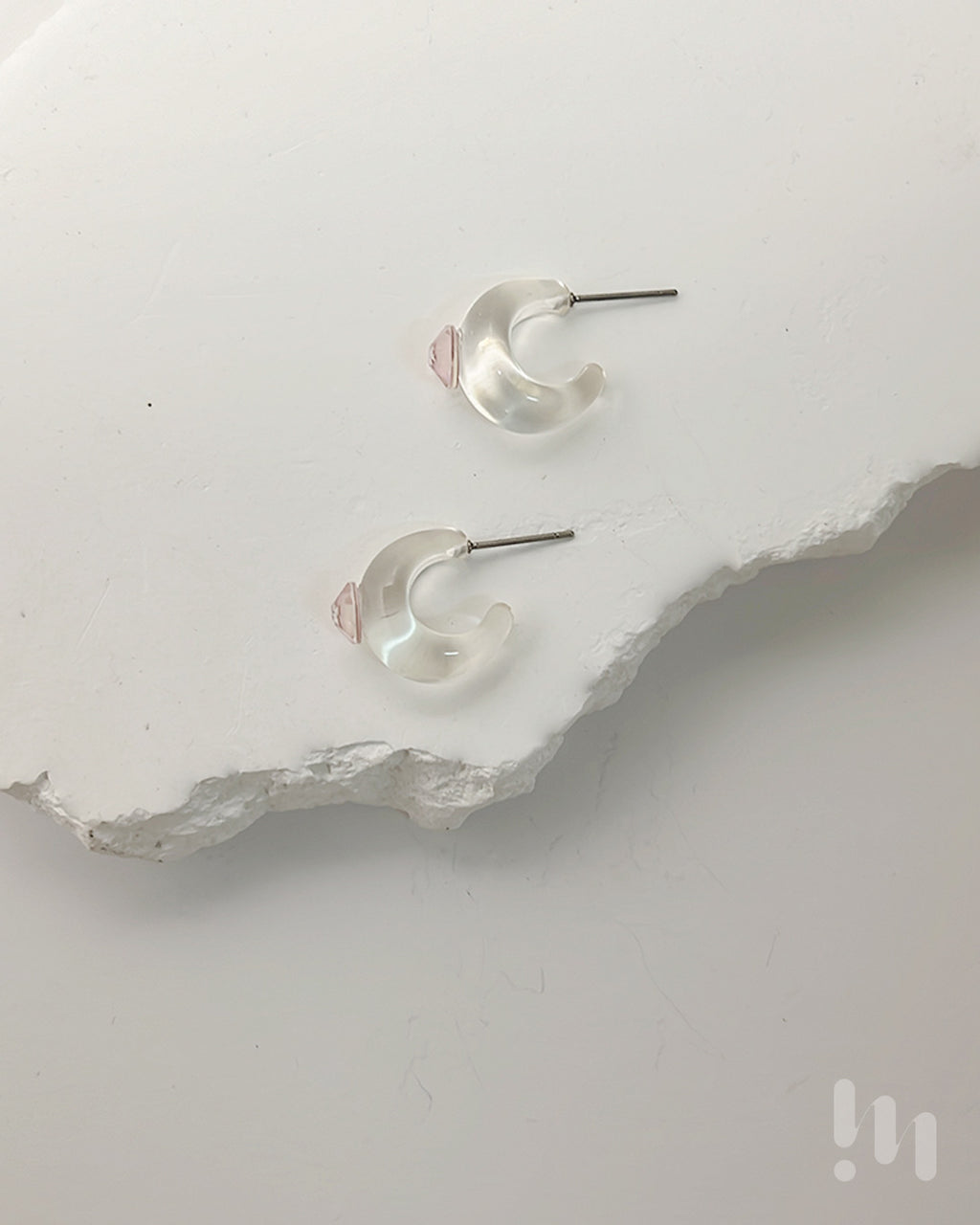 柔霧透明幻光 抗敏感 耳環