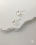 柔霧透明幻光 抗敏感 耳環
